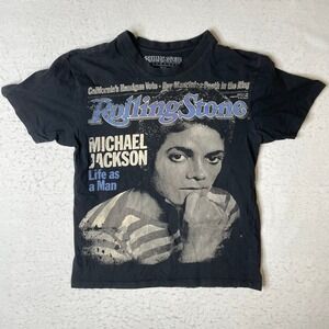 Rolling Stone Michael Jackson Graphic T Shirt Black M/M